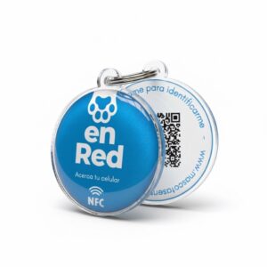 medalla nfc/qr para ubicación e identificación de mascotas de mascotasenred